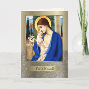 Feliz Natal. Fine Art Christmas Card in portugiesi Feiertagskarte