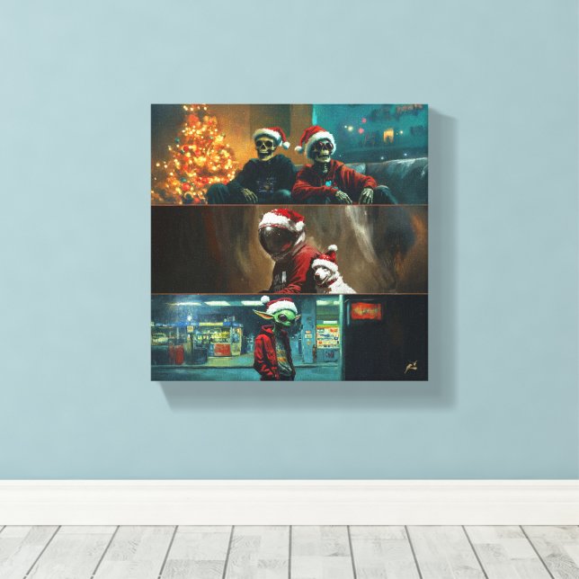 Feliz Natal Leinwanddruck (Insitu (Holzboden))