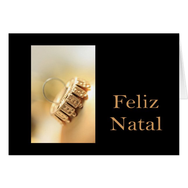 Feliz Natal - Portugiesische Weihnachtskarte (Vorderseite (Horizontal))