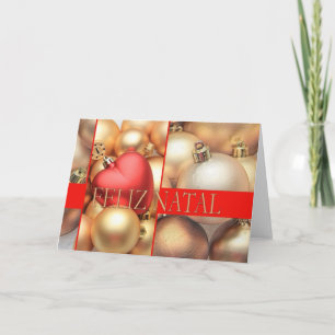 Feliz Natal - Portugiesische Weihnachtskarte Feiertagskarte