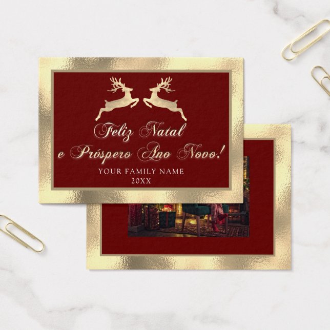 Feliz Natal Próspero Anno Nuovo Foto Royal Gold (Büro)