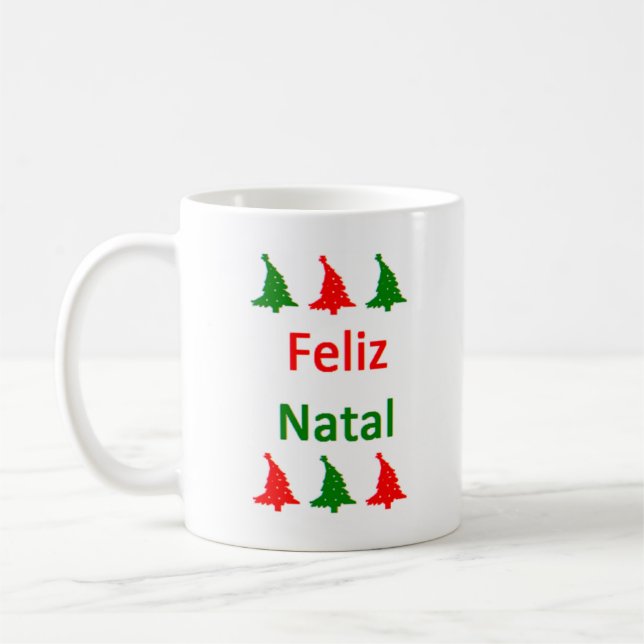 feliz nataler Kaffee-Tasse Kaffeetasse (Links)