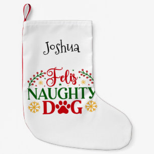 Feliz Naughty Dog Kleiner Weihnachtsstrumpf