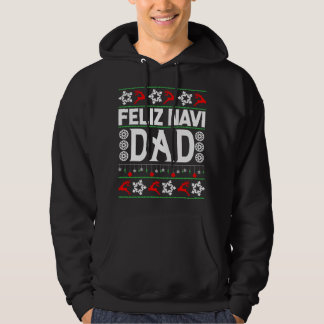 Feliz Navi Vater-Navidad Ugly Christmas Sweater Hoodie