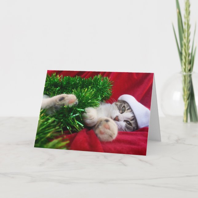 Feliz Navidad 3 Feiertagskarte (Vorderseite)