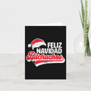 Feliz Navidad Achos Funny Santa Claus Spanish Xmas Karte
