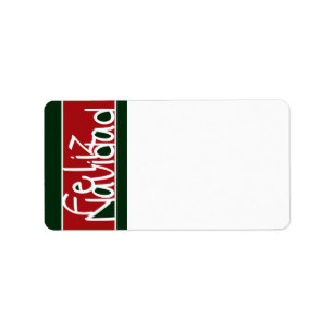 Feliz Navidad Address Labels Adressaufkleber