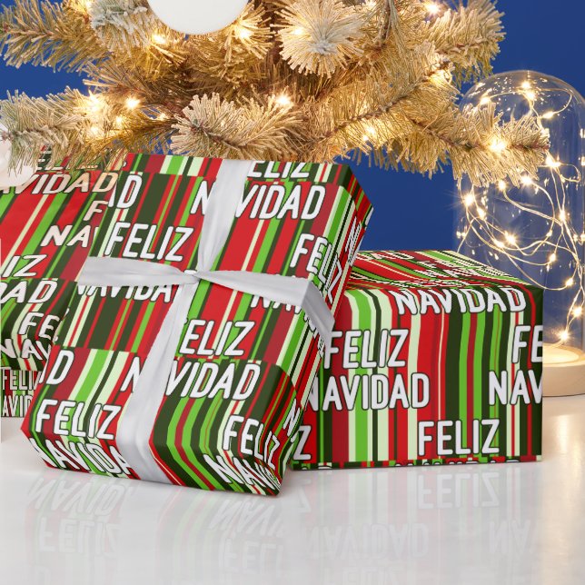 Feliz Navidad Amigos Geschenkpapier (Feiertage)