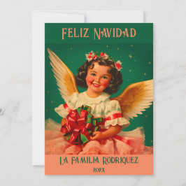"Feliz Navidad" Angel Weihnachtskarte Karte