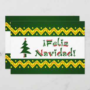 Feliz Navidad arriba Einladung