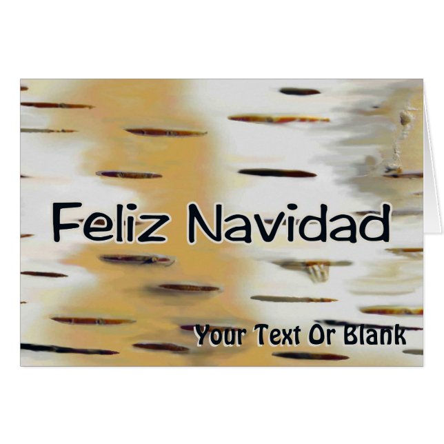 Feliz Navidad - Birchbark (Vorderseite (Horizontal))