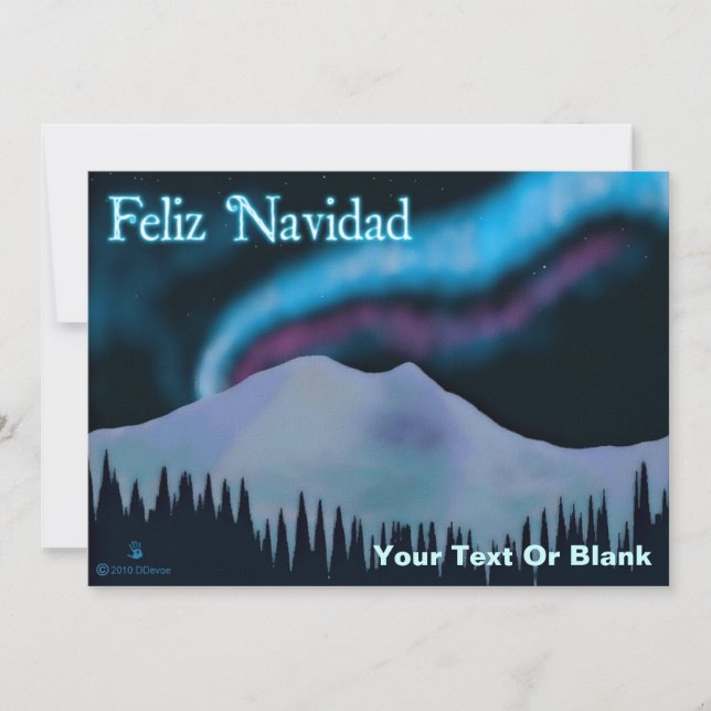 Feliz Navidad - Blue Aurora (Vorderseite)
