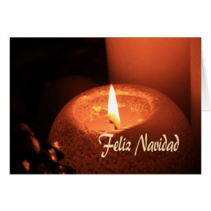 Feliz Navidad Burning Kerzen Weihnachten