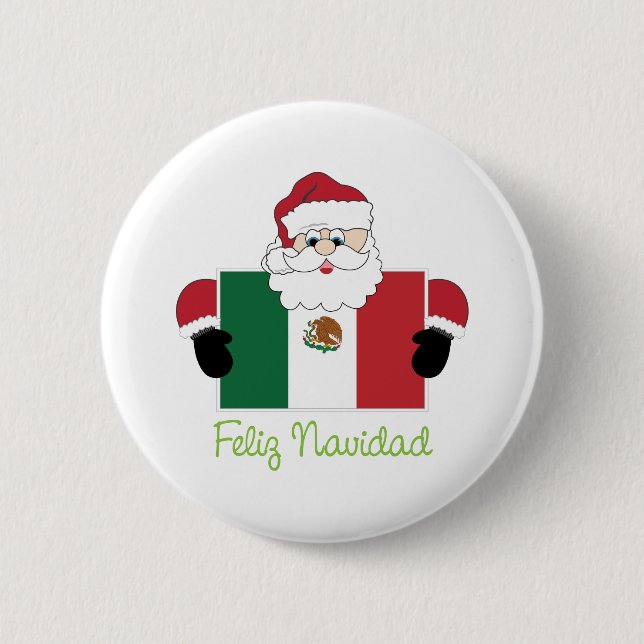 Feliz Navidad Button (Vorderseite)