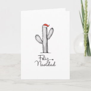 Feliz Navidad Cactus Christmas Card Karte