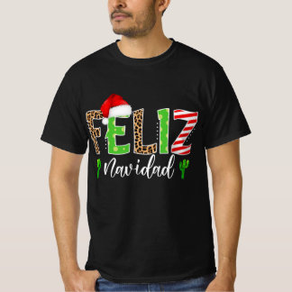 feliz navidad cactus spanisches Weihnachtsgeschenk T-Shirt