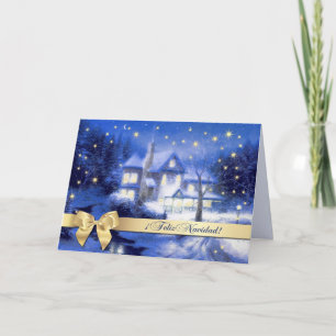 Feliz Navidad.Christmas Card auf Spanisch Feiertagskarte