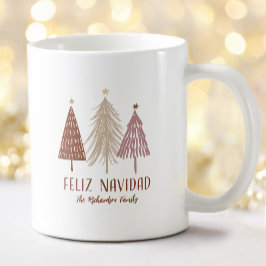 Feliz Navidad Christmas Tree Kaffeetasse