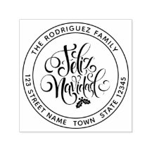 Feliz Navidad Circular Address