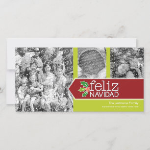 Feliz Navidad - Collage mit 3 Fotos Feiertagskarte