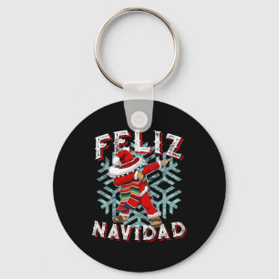 Feliz Navidad Dabbing Christmas Sombrero Schlüsselanhänger