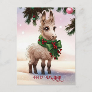 Feliz Navidad Donkey Weihnachtsreise Postkarte