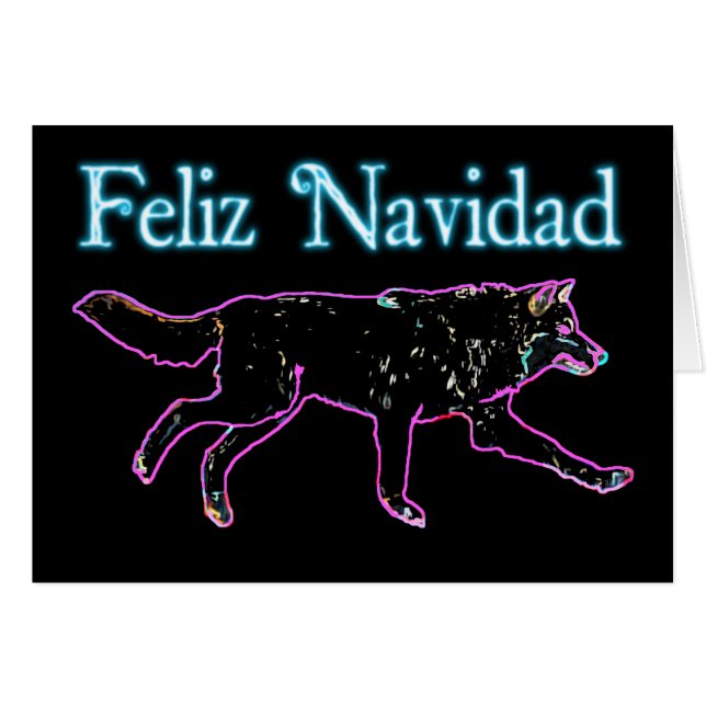 Feliz Navidad - Electric Wolf (Vorderseite (Horizontal))