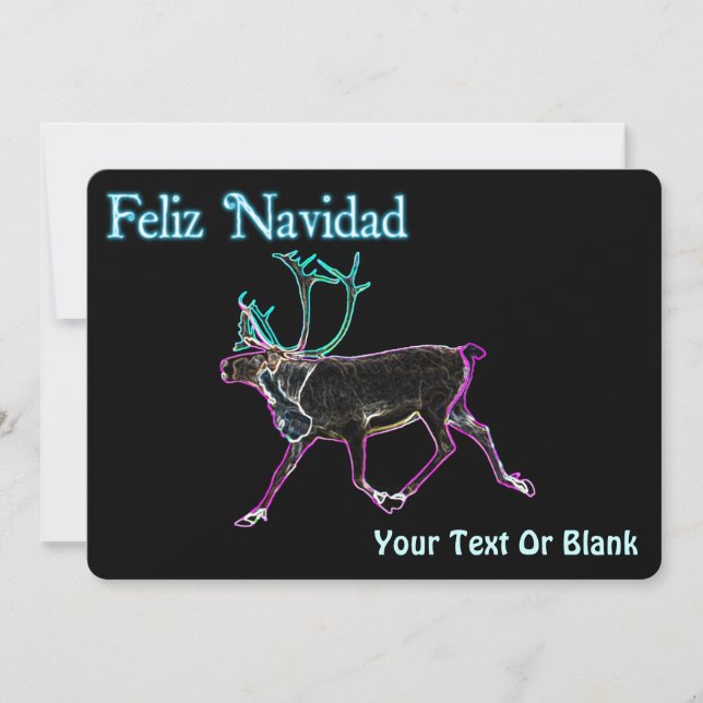 Feliz Navidad - Elektrische Karibik Feiertagskarte (Vorderseite)