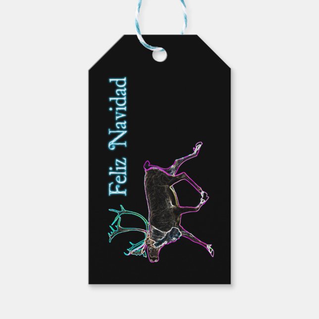 Feliz Navidad - Elektrische Karibik Geschenkanhänger (Vorderseite)