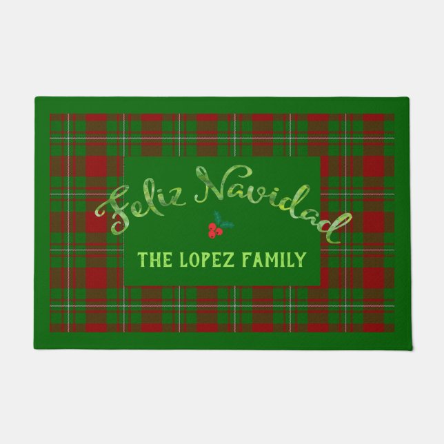Feliz Navidad Family Doormat Fußmatte (Vorderseite)