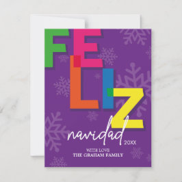Feliz Navidad farbenfrohe Weihnachten