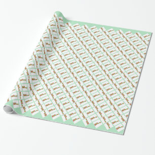Feliz Navidad farbenfrohe Weihnachten Geschenkpapier