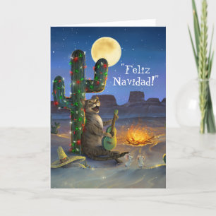 Feliz Navidad Festive Funny Cat Weihnachten