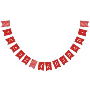 Feliz Navidad Flaggen-Flaggen Wimpelkette