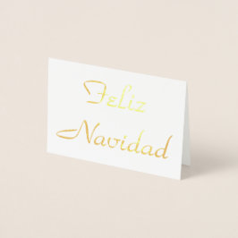 Feliz Navidad Folienkarte