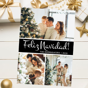 Feliz Navidad Foto Collage Feiertagskarte