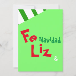 Feliz Navidad Foto Spanische Weihnachtsfeiertage Einladung