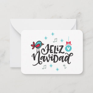 Feliz Navidad Gift-Enthüllungen Mitteilungskarte