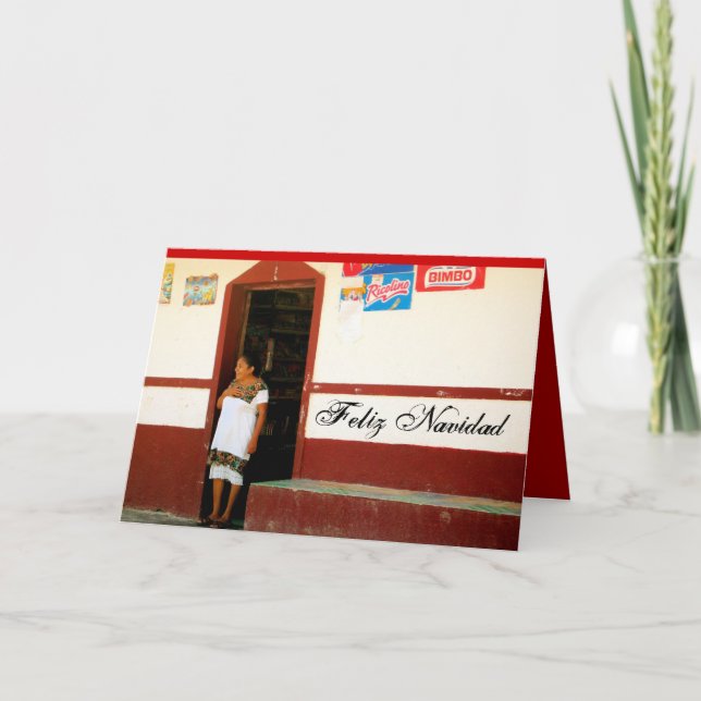 Feliz Navidad Holiday Card Feiertagskarte (Vorderseite)