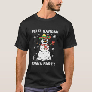 Feliz Navidad Juana Party Coole Geschenke Mexikos T-Shirt
