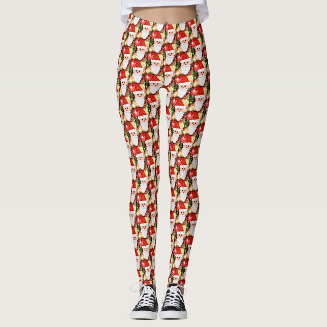 Feliz Navidad  Leggings (Vorderseite)