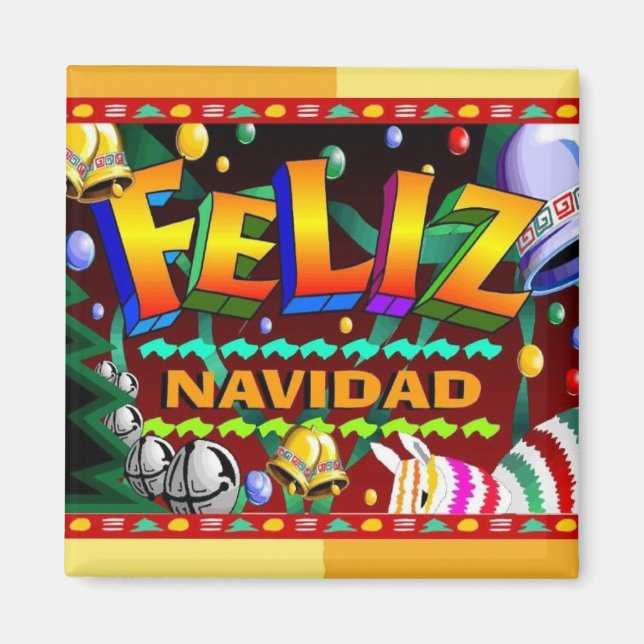 Feliz Navidad Magnet (Vorne)