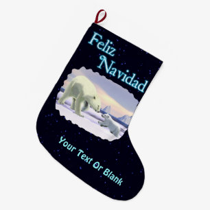 Feliz Navidad - Mama Nose Best Großer Weihnachtsstrumpf
