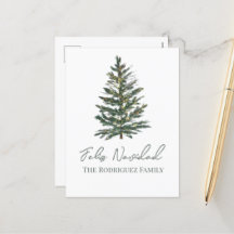 Feliz Navidad-Merry Weihnachtsbaum und Lichter