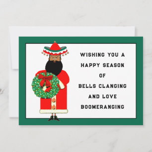 Feliz Navidad Mexican Santa Christmas Card Feiertagskarte