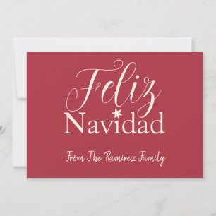 Feliz Navidad Moderner Weihnachtsfeiertag Einladung