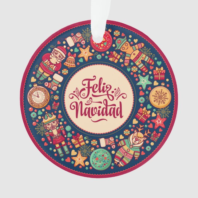 Feliz Navidad Ornament (Vorderseite)