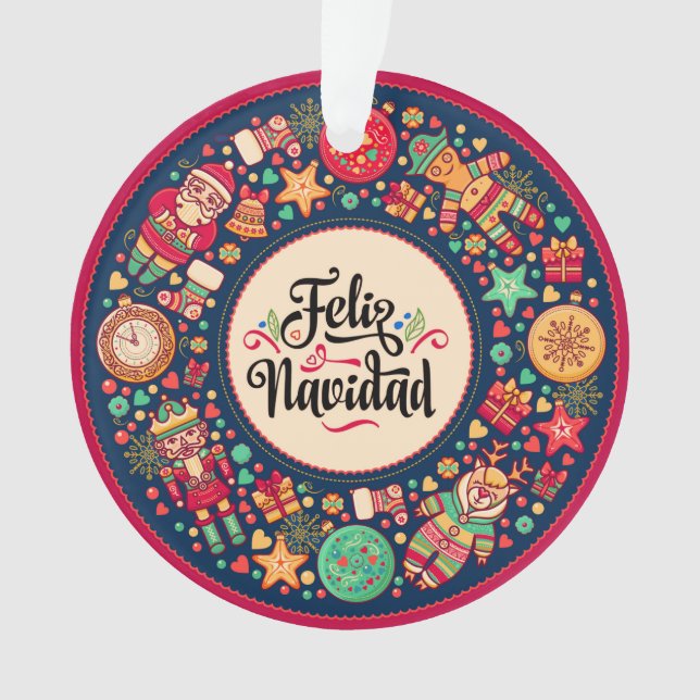 Feliz Navidad Ornament (Vorderseite)