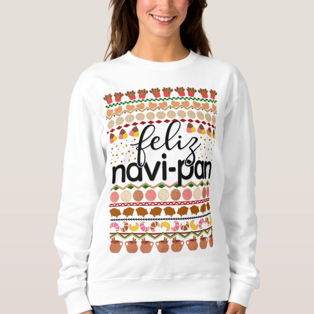 Feliz Navidad Pan Dulce Sweater Sweatshirt (Vorderseite)