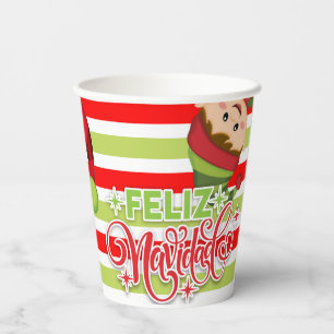 "Feliz Navidad" Pappbecher